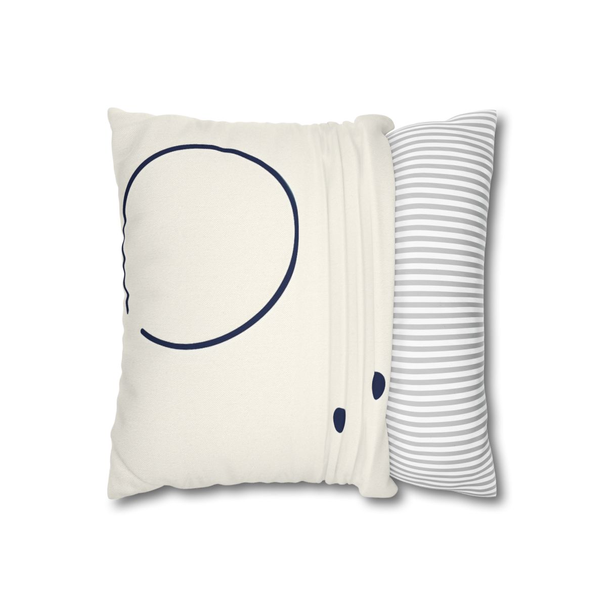 Orbiting Arc And Twin Dots designer print pillow cases