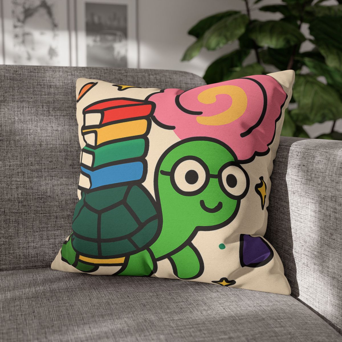 Nebula Library Turtle trendy patterned pillow cases