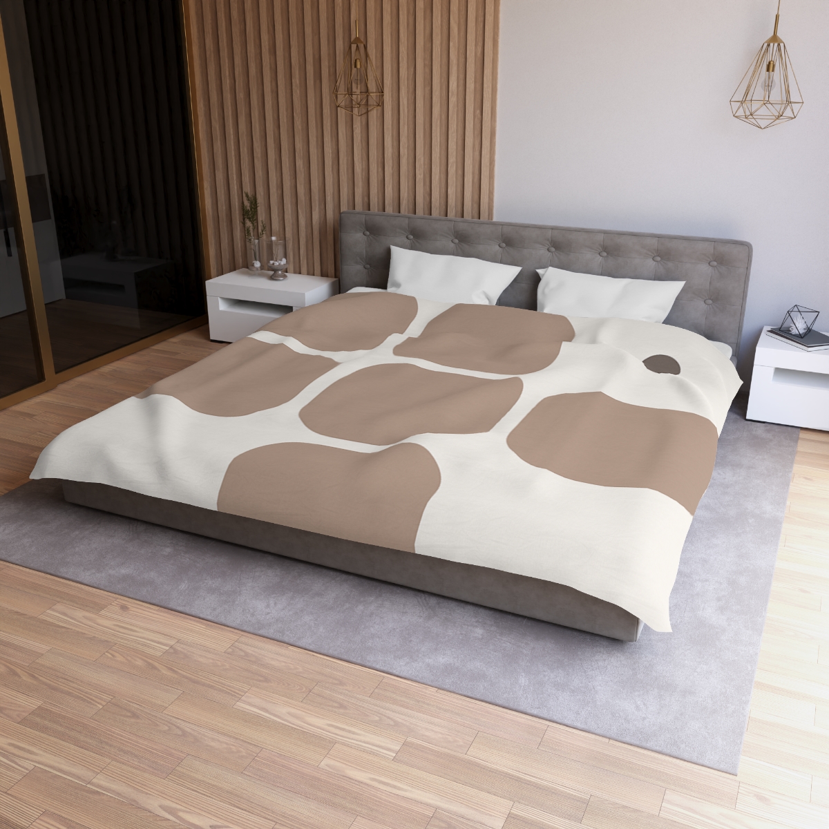 Gentle Grid With Missing Cell soft comforter duvets