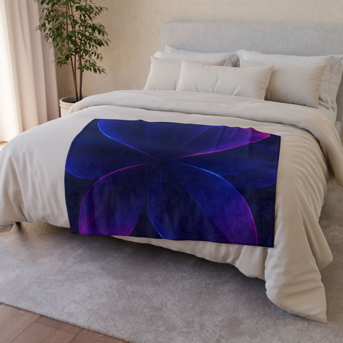 Petal Prism Parallax personalized cozy blankets