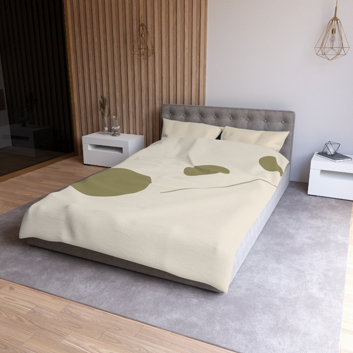 Triad Of Circles With Open Line personalized bedding duvets