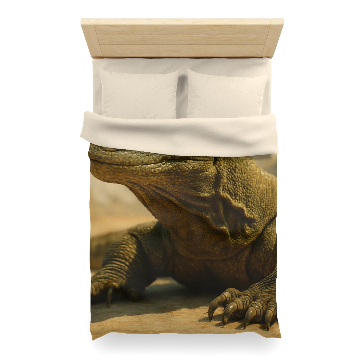 Ancient Sentinel Komodo Dragon personalized bedding duvets