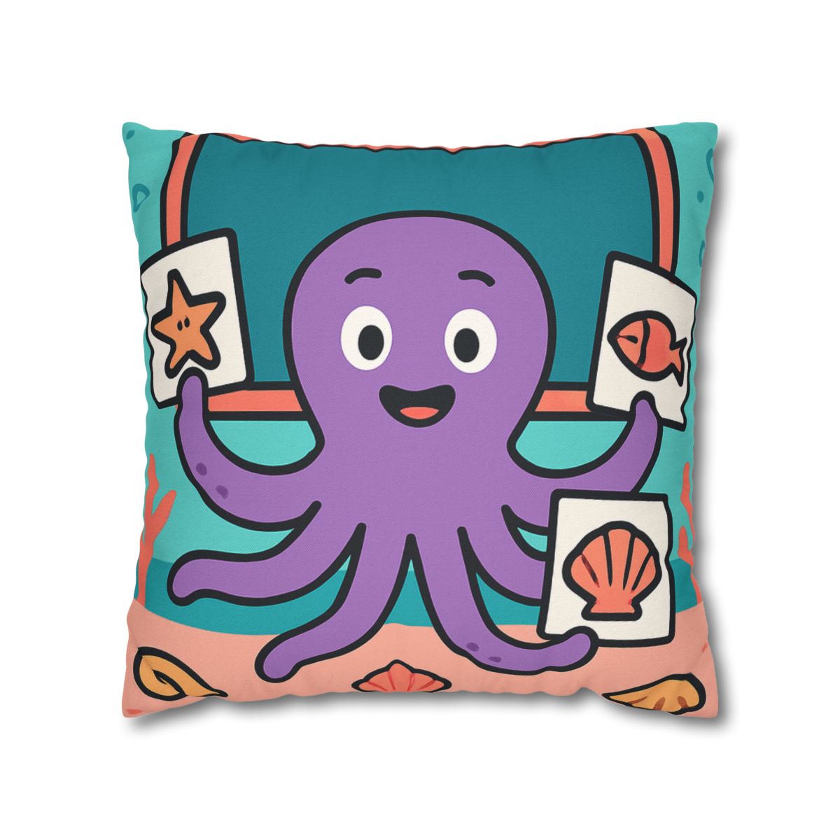 Coral Classroom Octopus comfortable bedding pillow covers