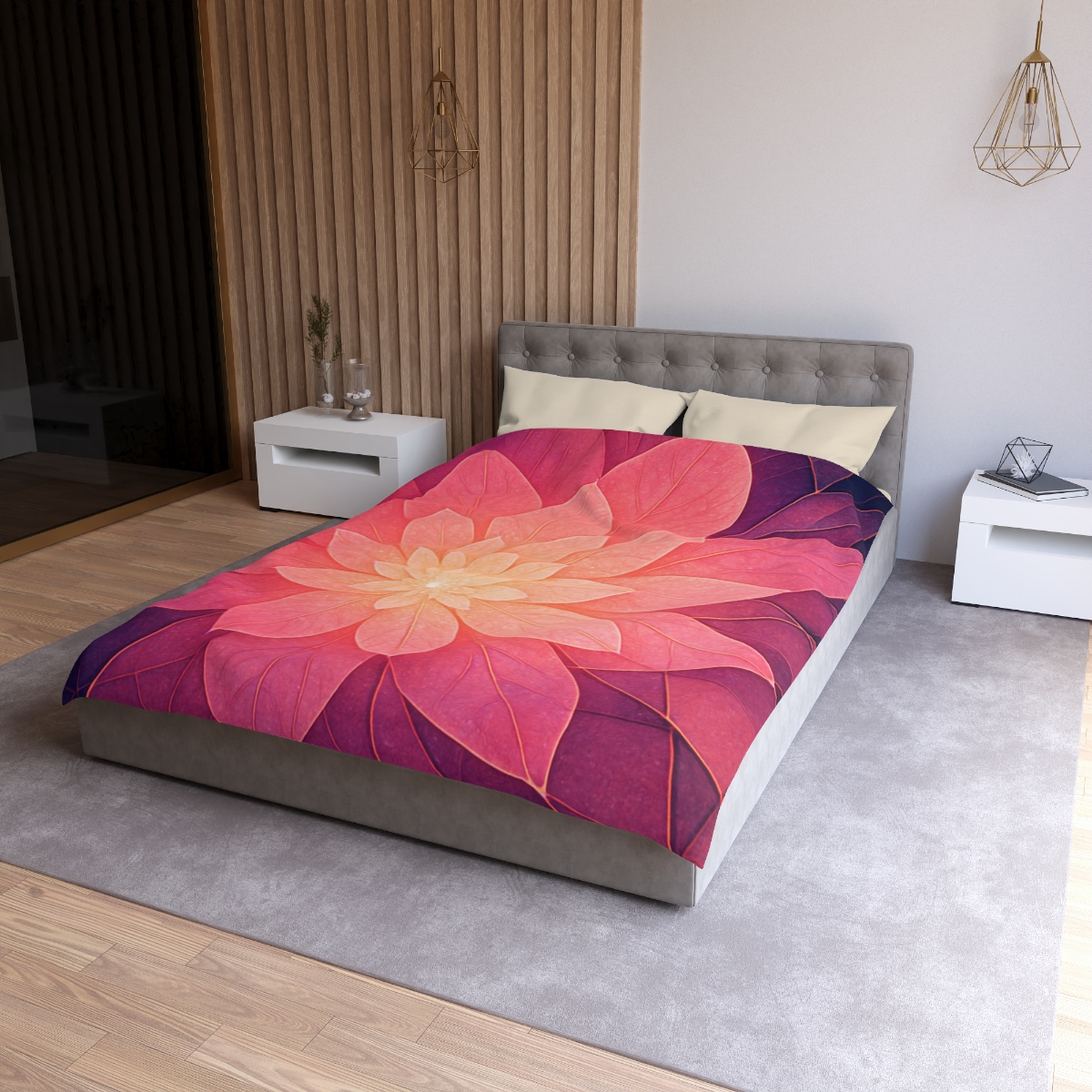 Petal Prism Overlap custom duvets