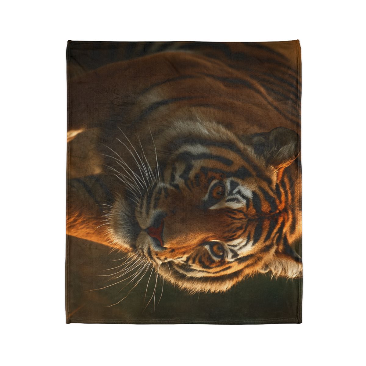 Forest Stalker Bengal Tiger personalized cozy blankets