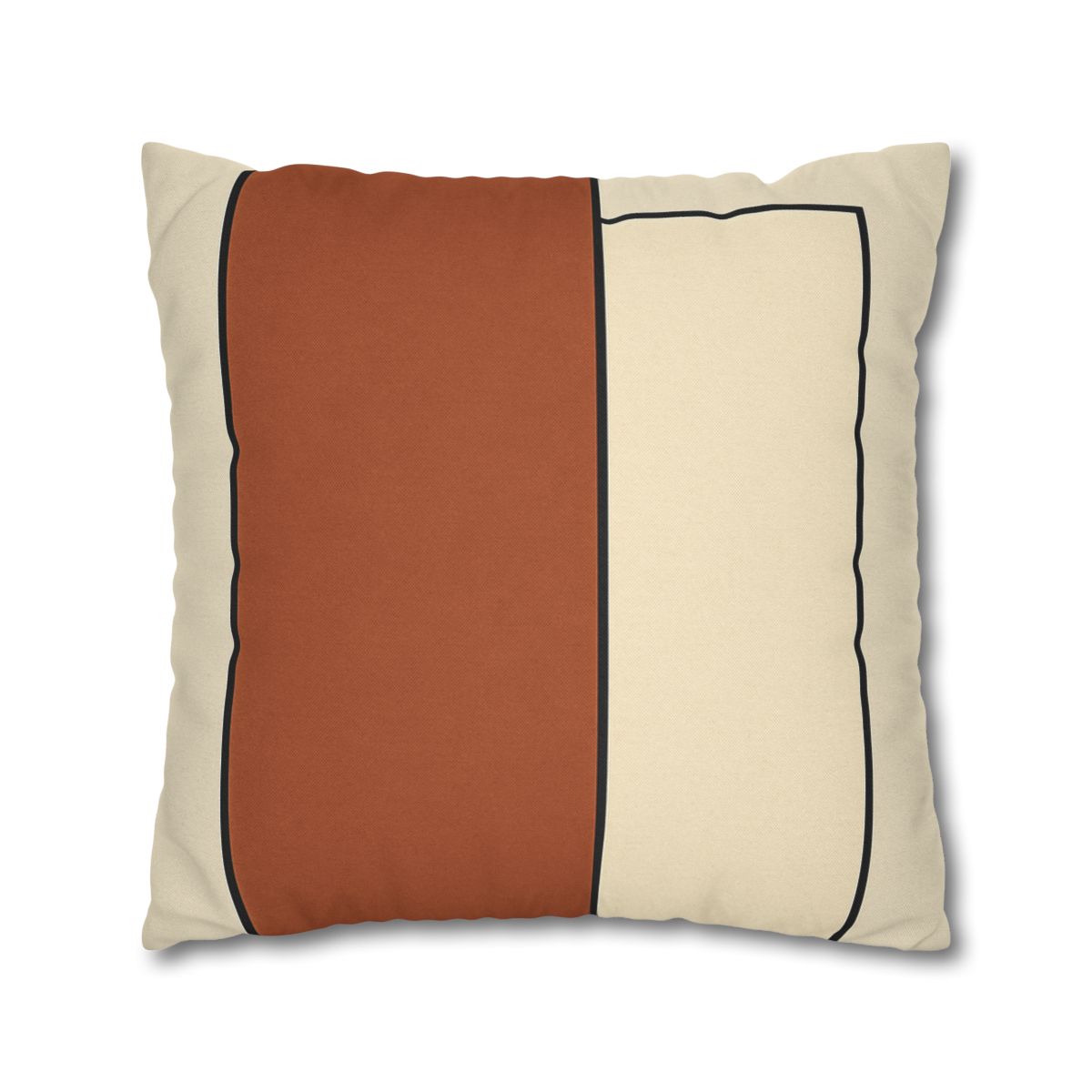 Offset Rectangle Pairing designer print pillow cases