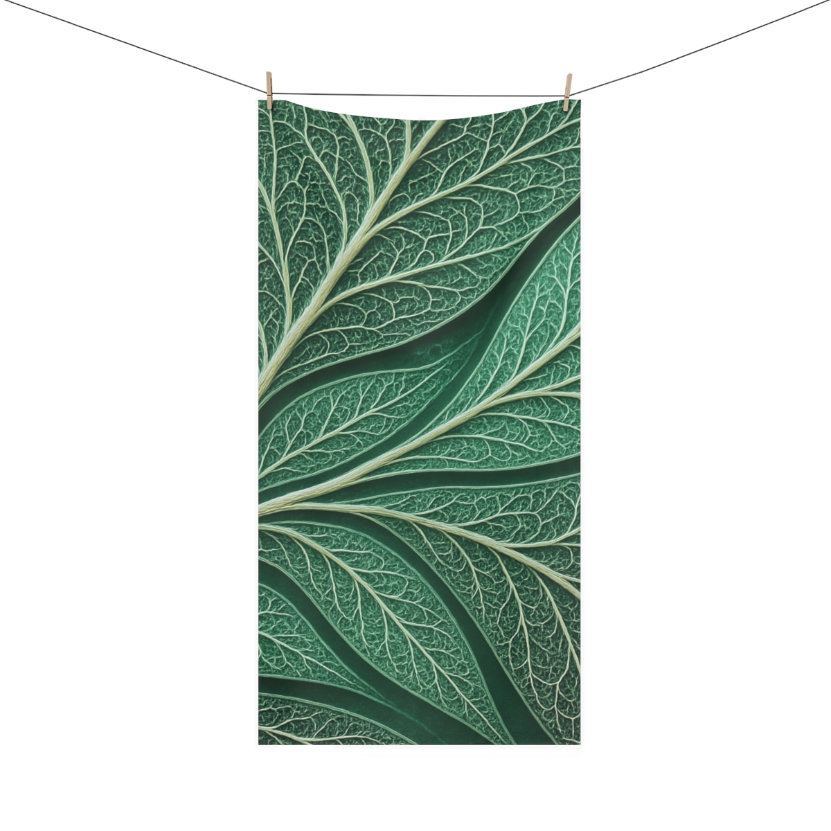 Leaf Vein Lacework personalized bath towels