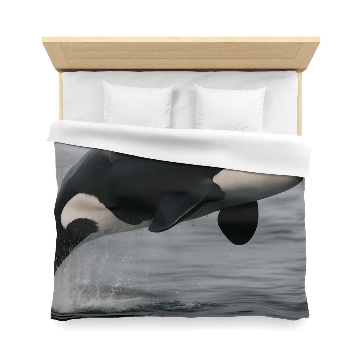 Tidal Monarch Orca custom duvets