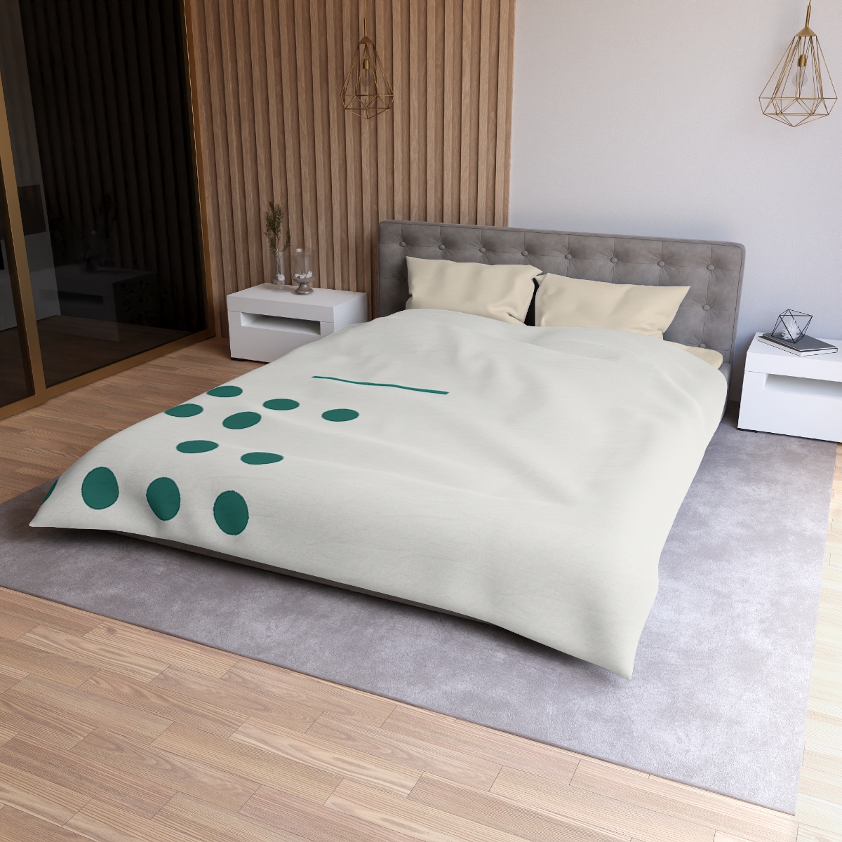 Sparse Dot Lattice Corner unique patterned duvets