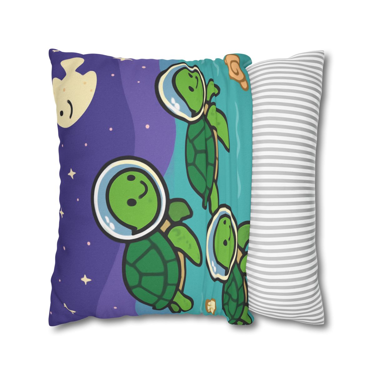 Starry Seas Turtle Team trendy patterned pillow cases