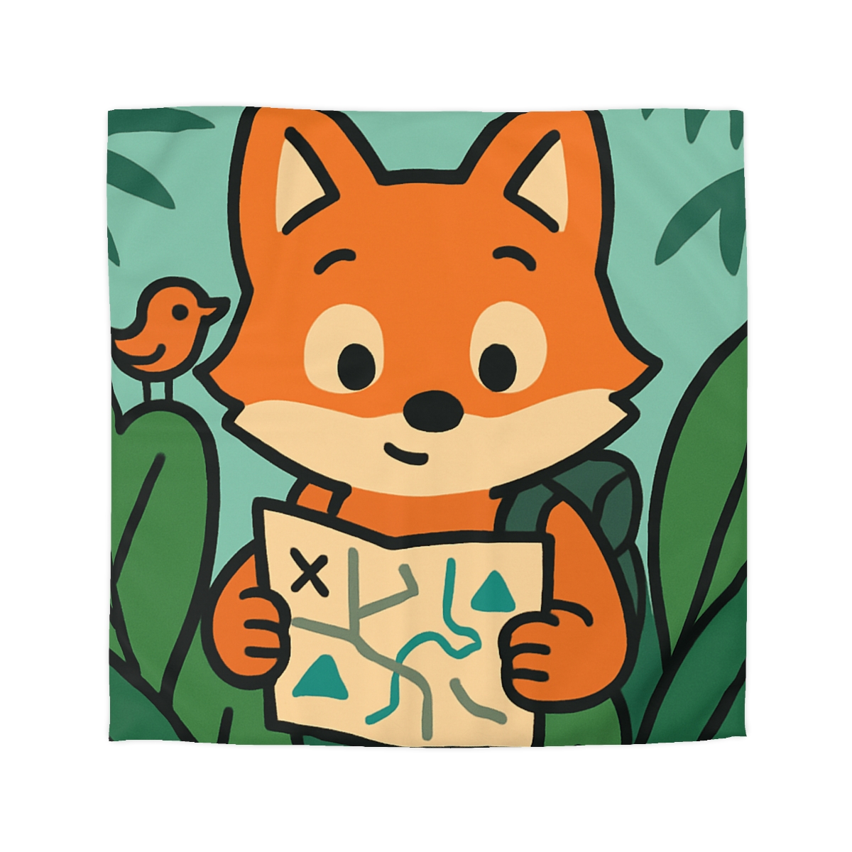 Jungle Explorer Fox custom duvets