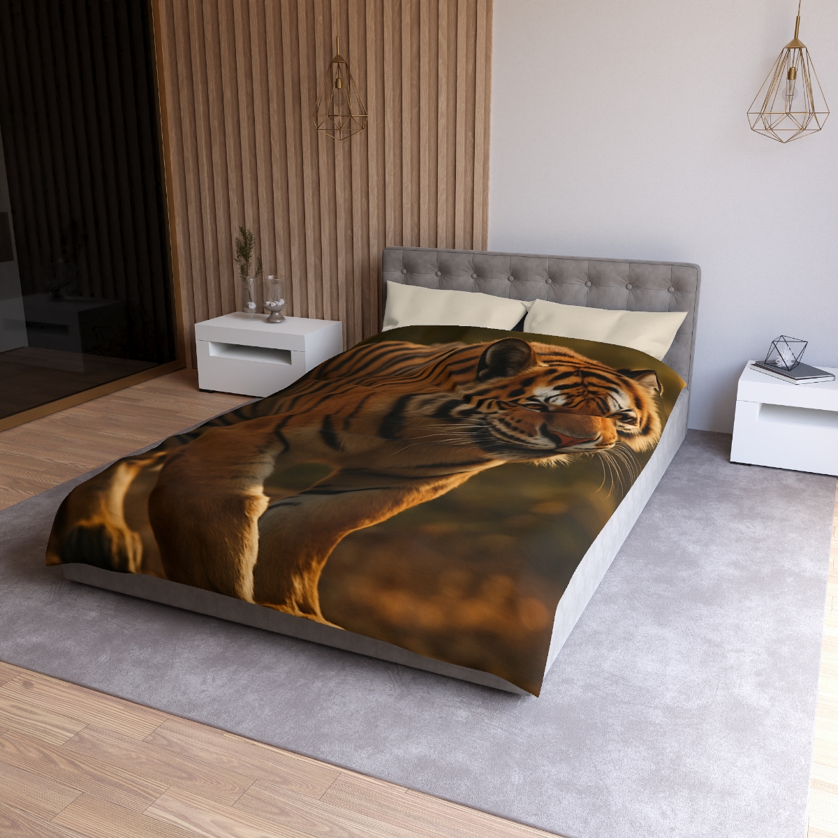 Forest Stalker Bengal Tiger duvets for gifts