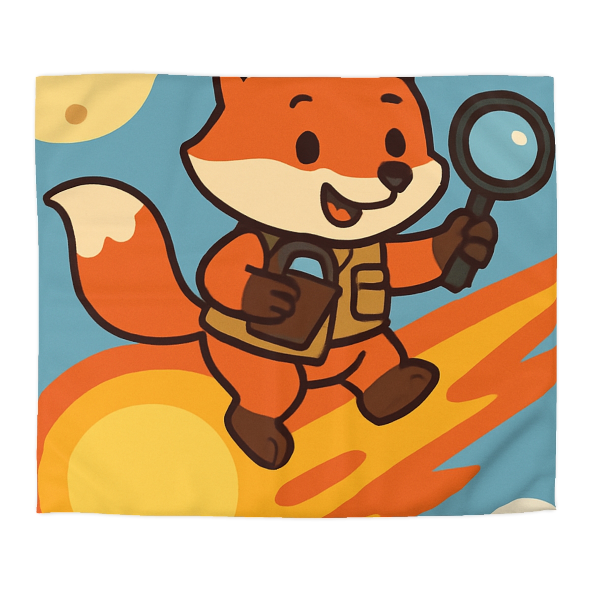 Comet Fox Explorer designer printed duvets