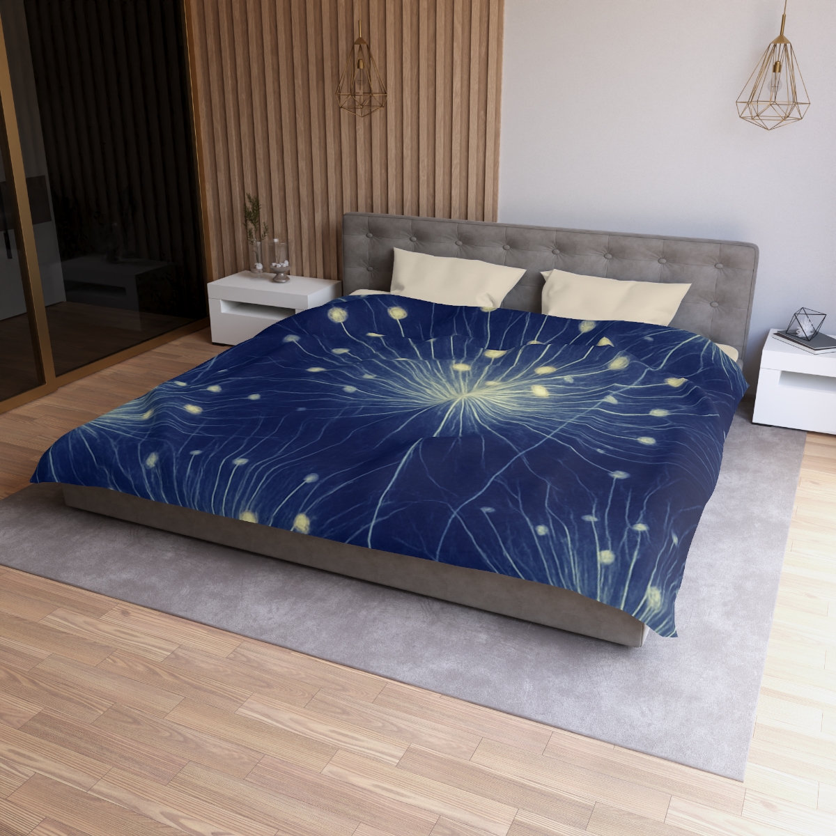 Stamen Burst Radiograph custom duvets