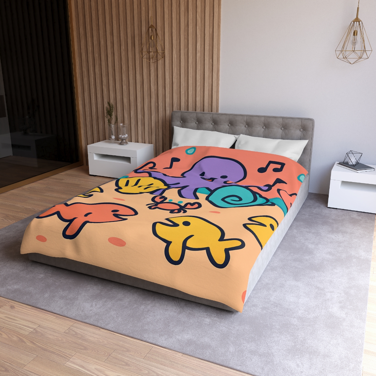 Coral Concert Undersea unique patterned duvets