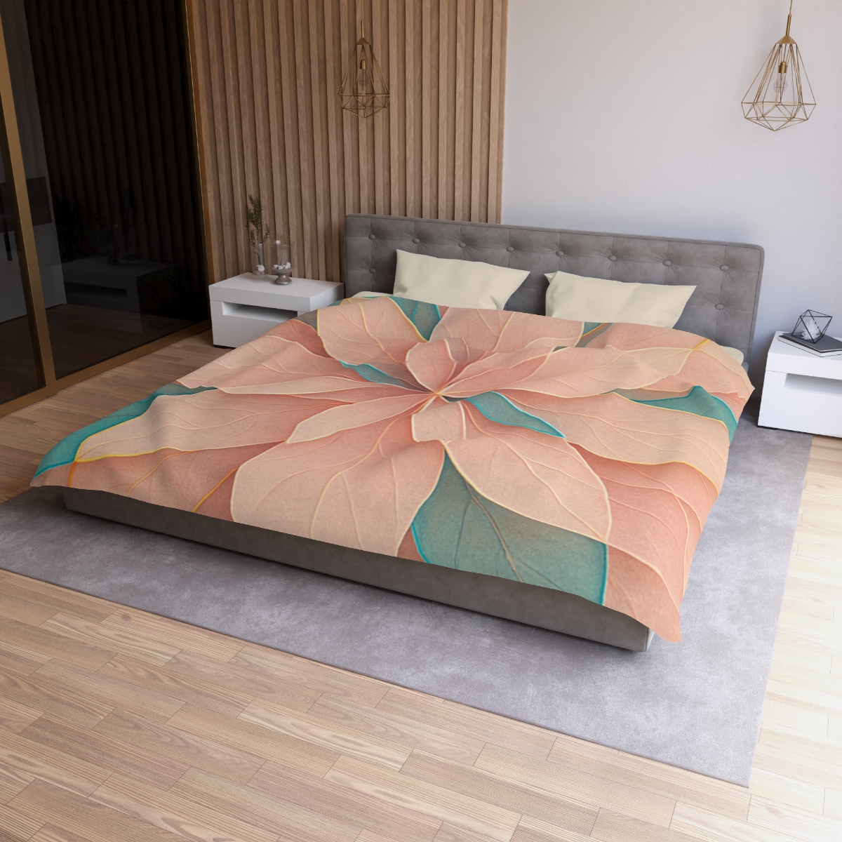 Petal Prism Overlap designer printed duvets