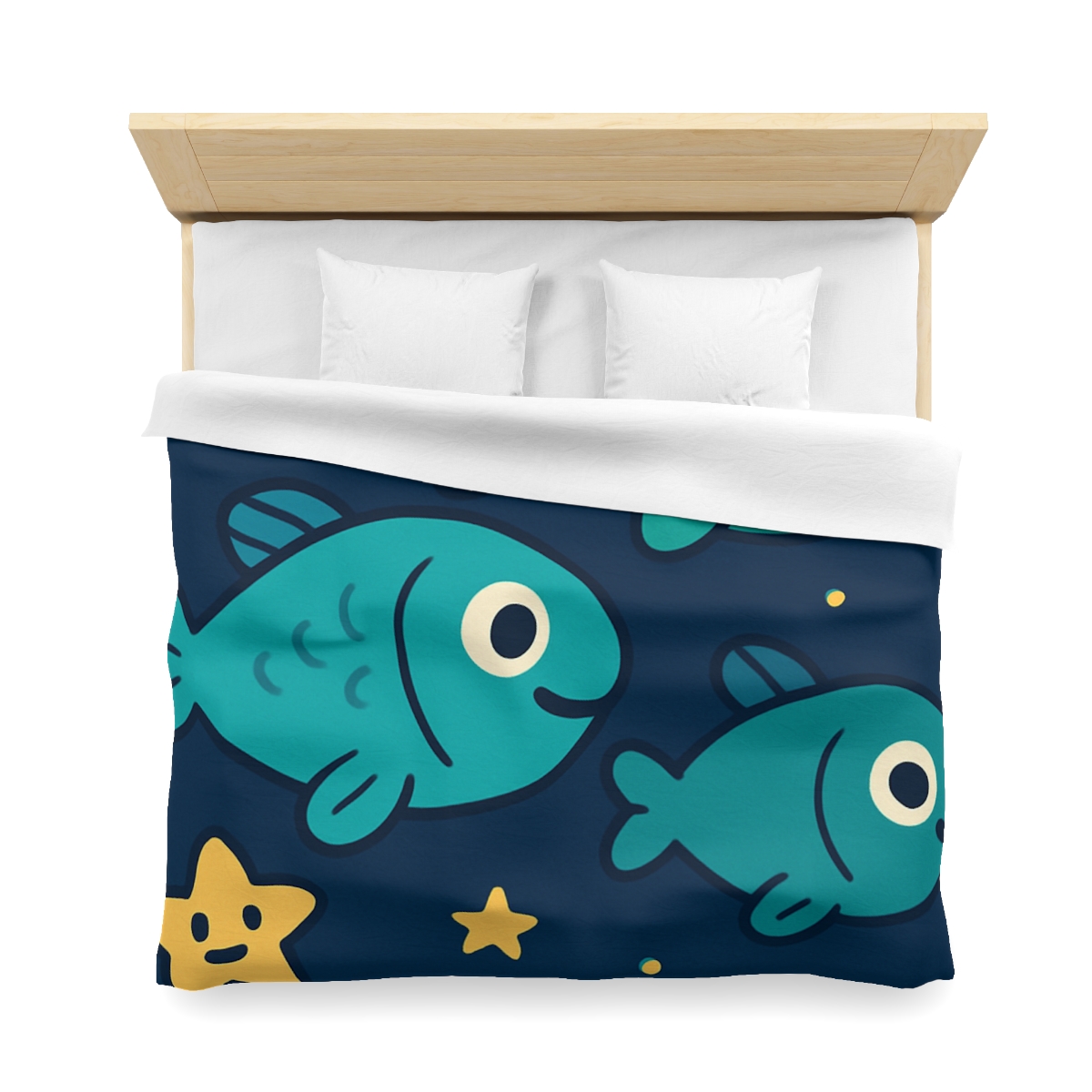 Starry Space Fish School unique patterned duvets