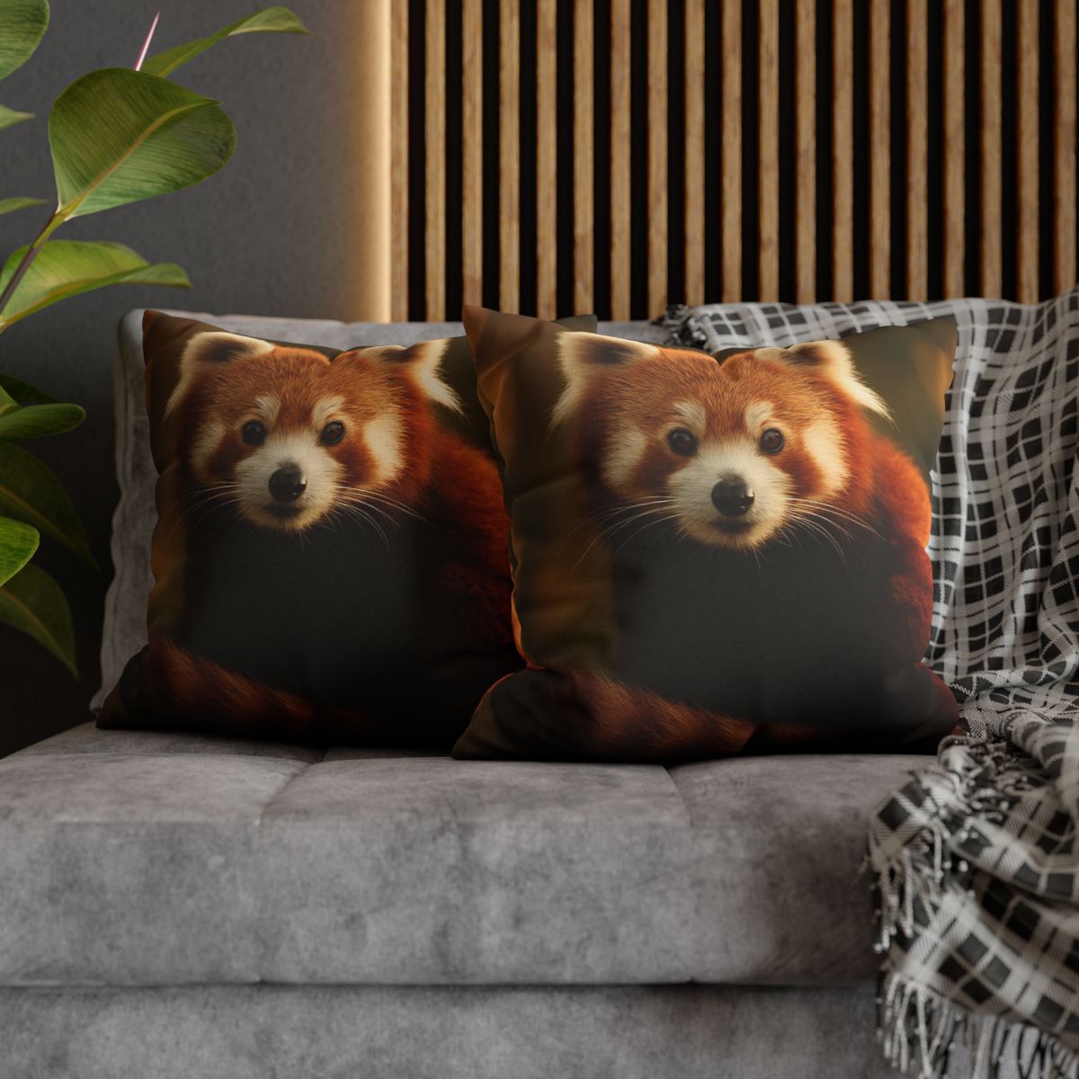 Crimson Whisper Red Panda unique gift pillow cases