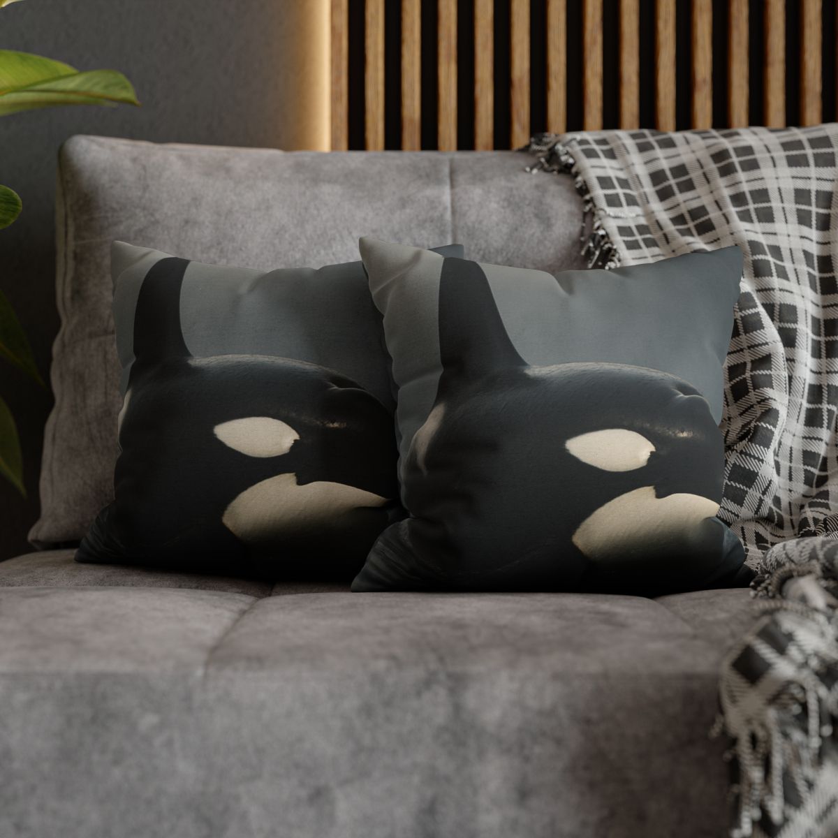 Quiet Current Orca custom pillow cases