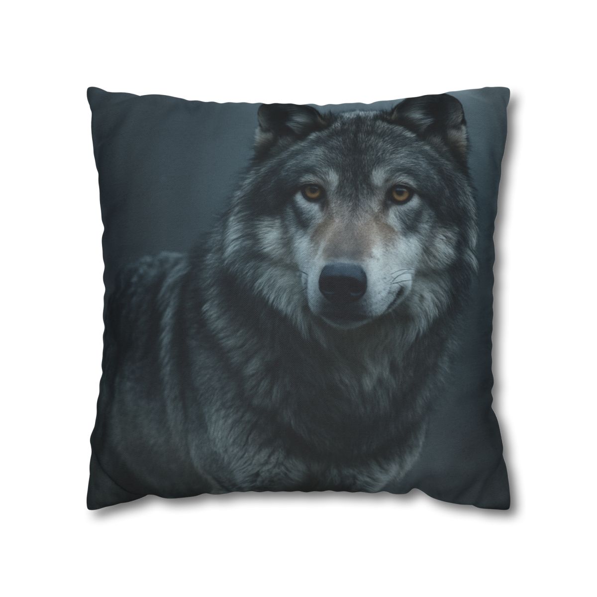 Moonlit Gaze Gray Wolf unique gift pillow cases