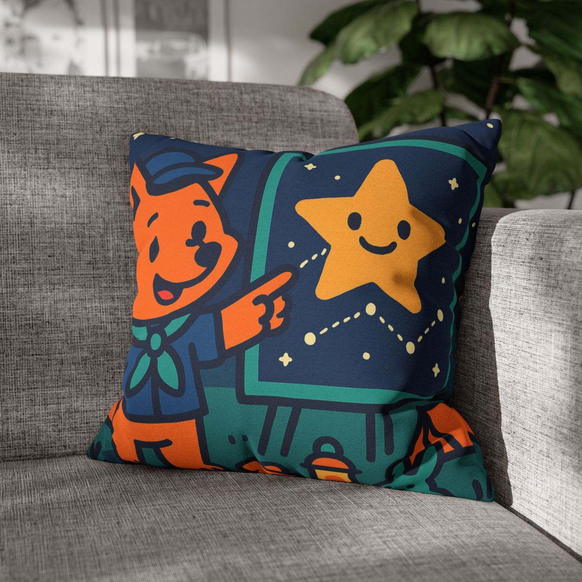Stargazing Fox Scouts unique gift pillow cases