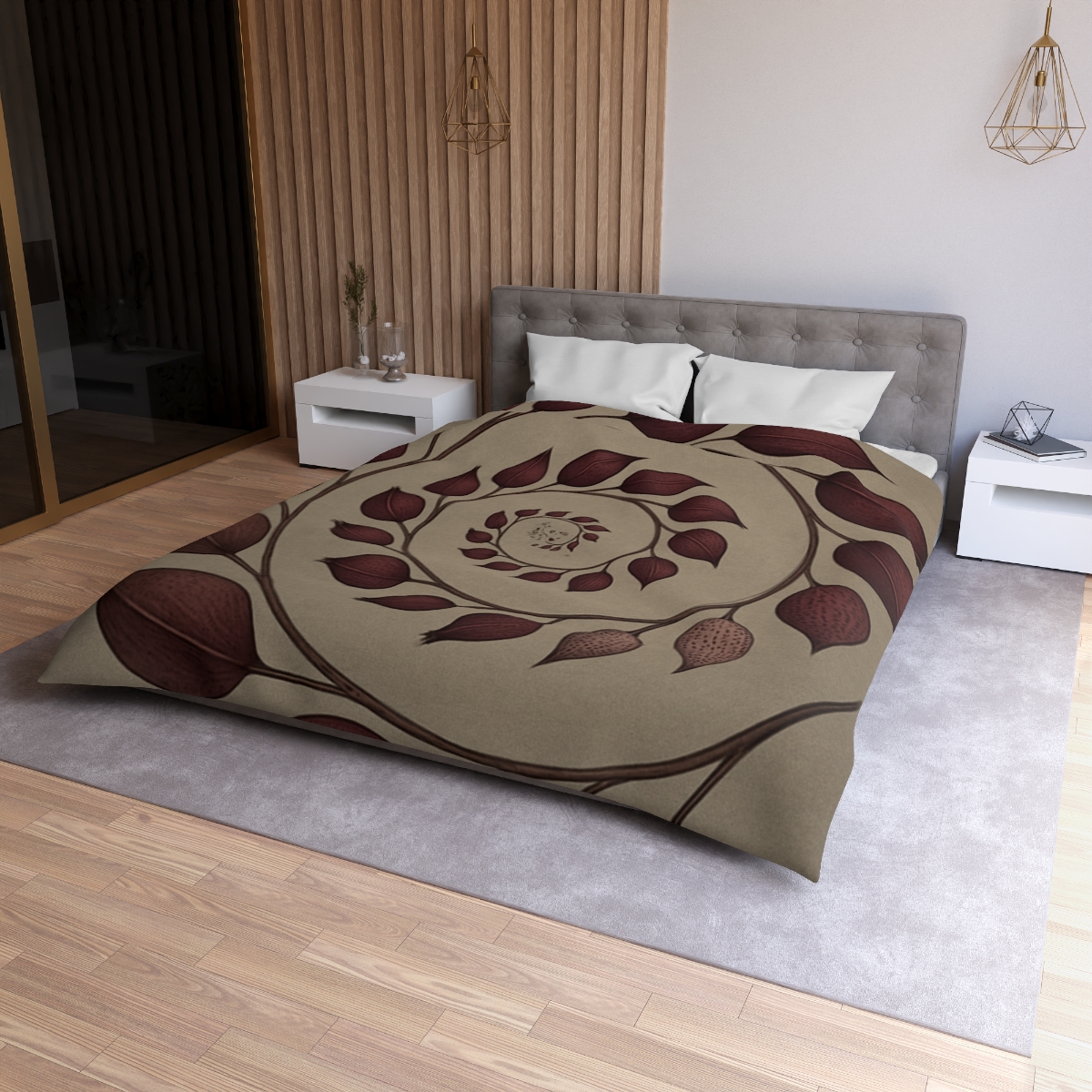 Spiral Seed Pod Array personalized bedding duvets