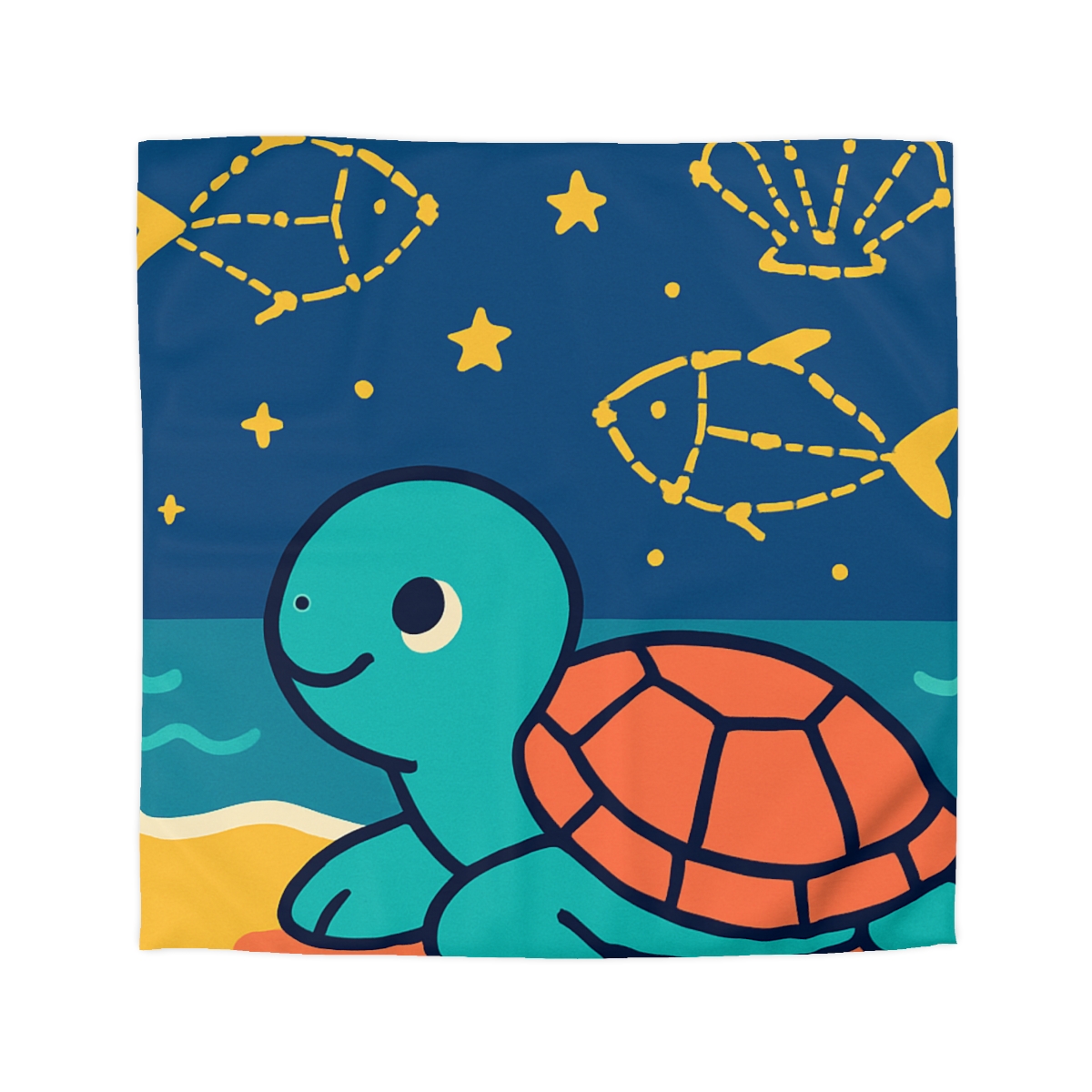 Stargazing Sea Turtle warm winter duvets