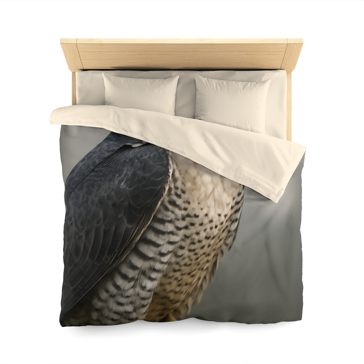 Starlit Vigil Peregrine Falcon personalized bedding duvets