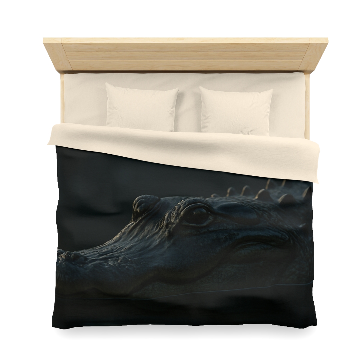 Moonlit Stillness American Alligator warm winter duvets