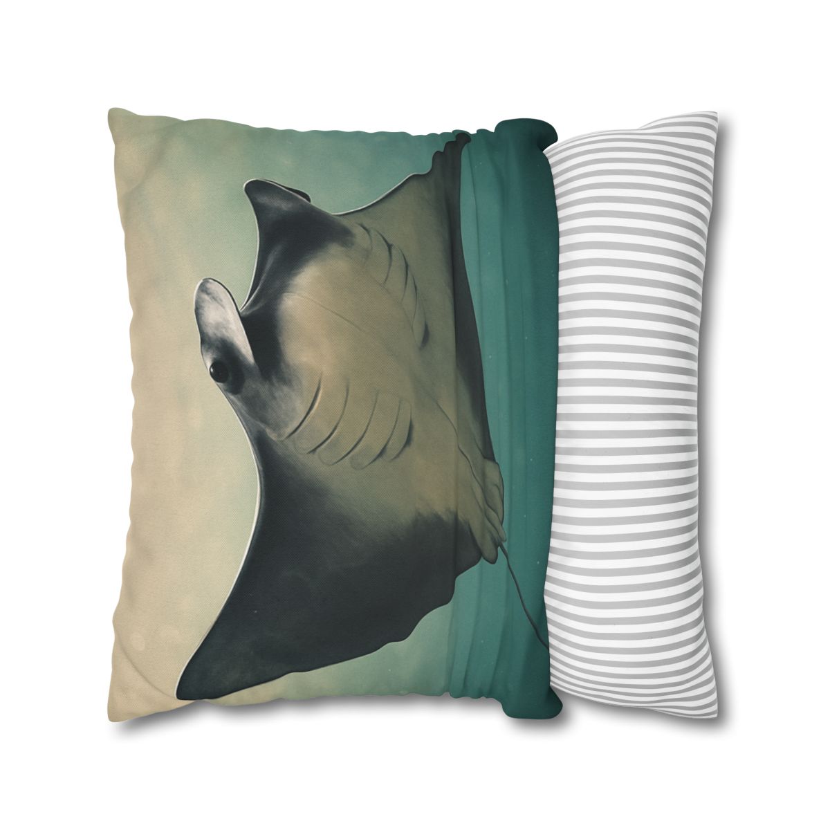 Velvet Current Manta Ray custom pillow cases