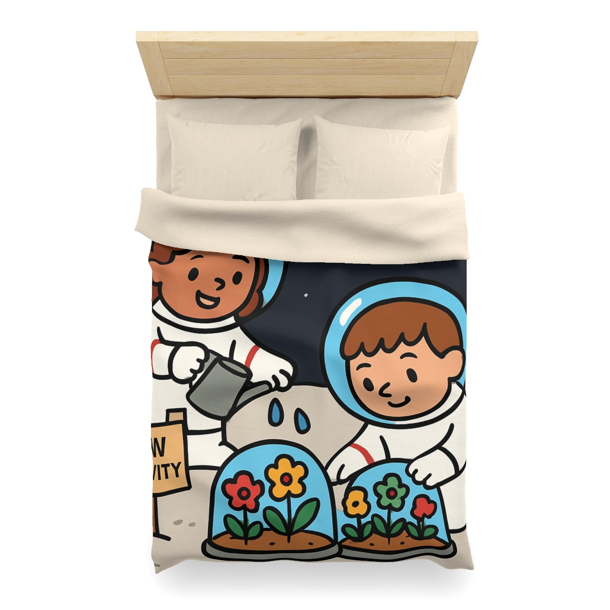 Gravity Garden On The Moon warm winter duvets