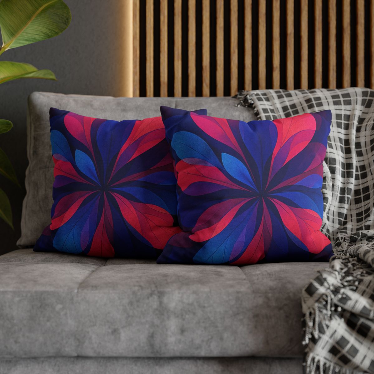 Petal Prism Overprint designer print pillow cases