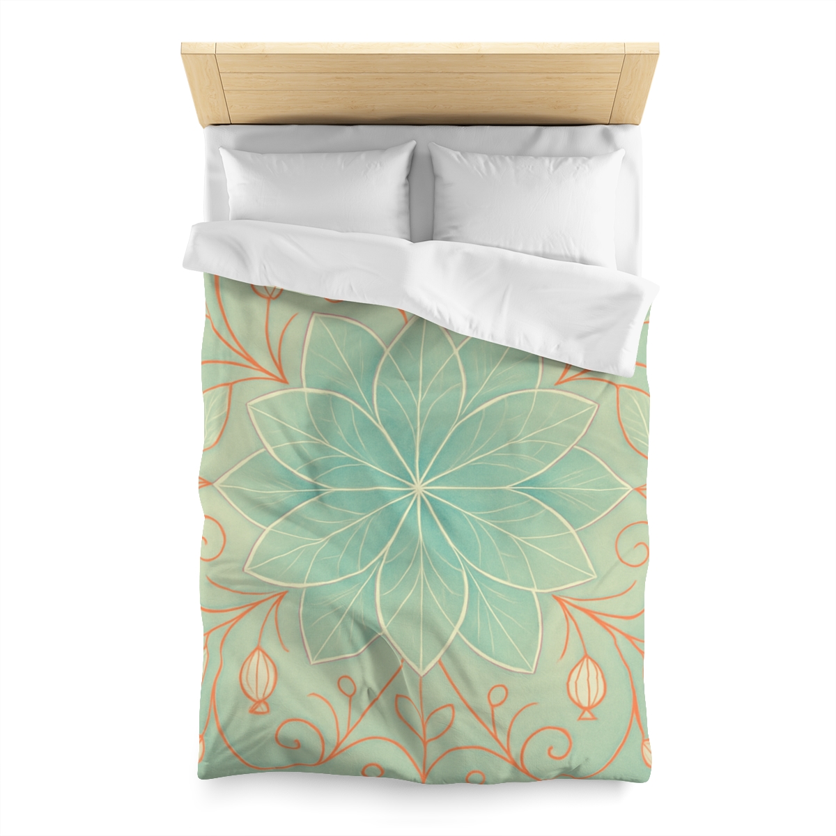 Petal Lattice Radiance custom duvets