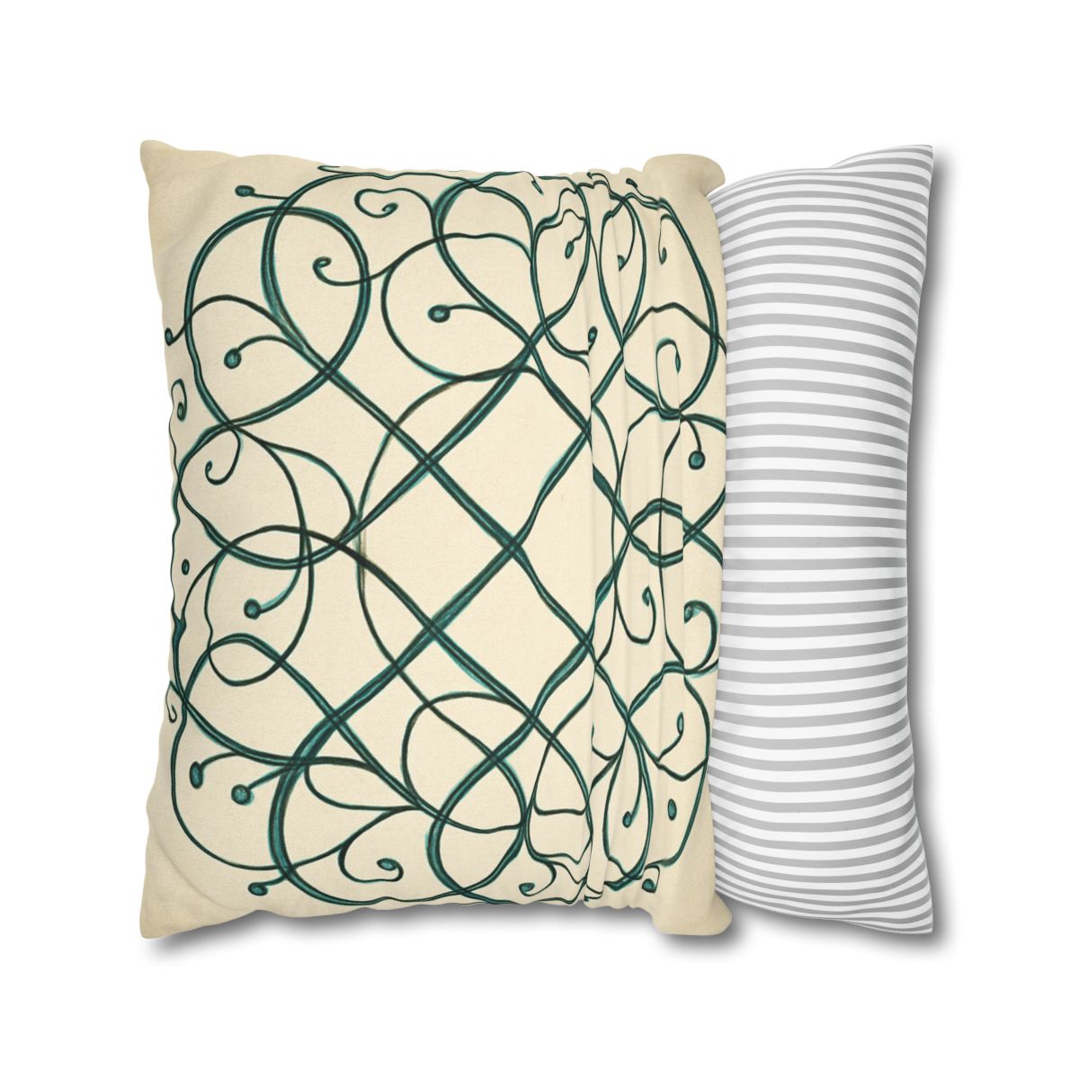 Vine Lattice Halo designer print pillow cases