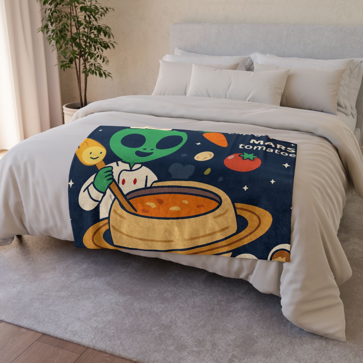 Solar System Soup Kitchen designer printed blankets