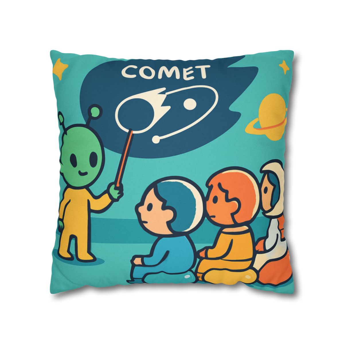 Comet Classroom On A Bubble Planet unique gift pillow cases