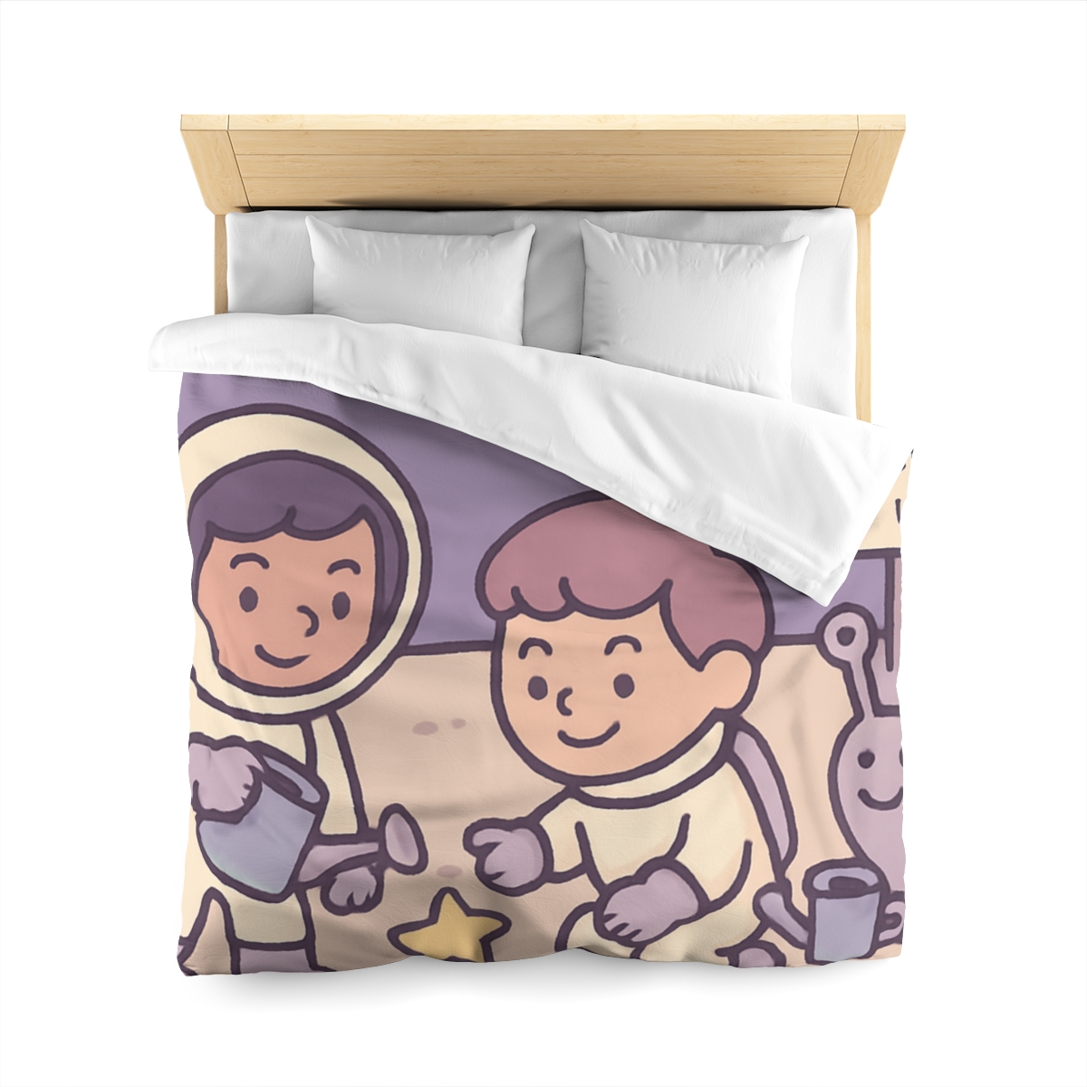 Moon Gardeners Planting Stardust Seeds custom duvets