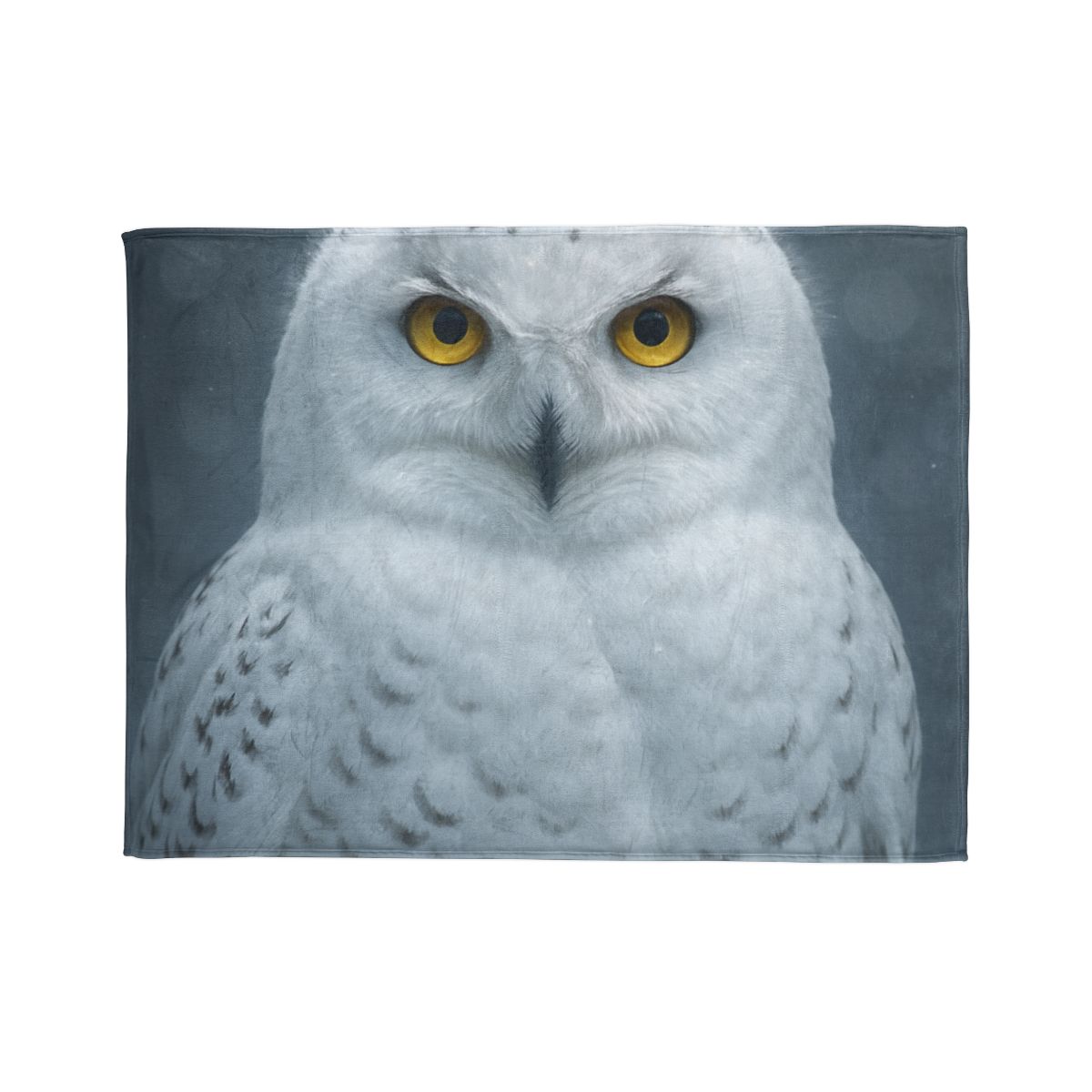 Midnight Watch Snowy Owl personalized cozy blankets