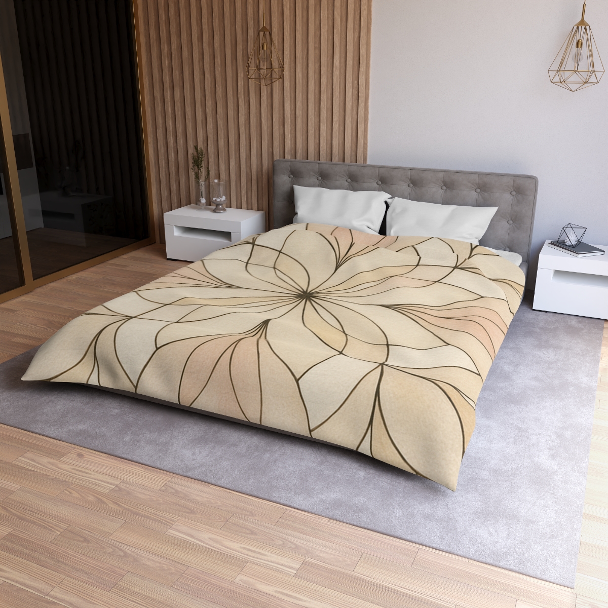 Petal Prism Lattice soft comforter duvets