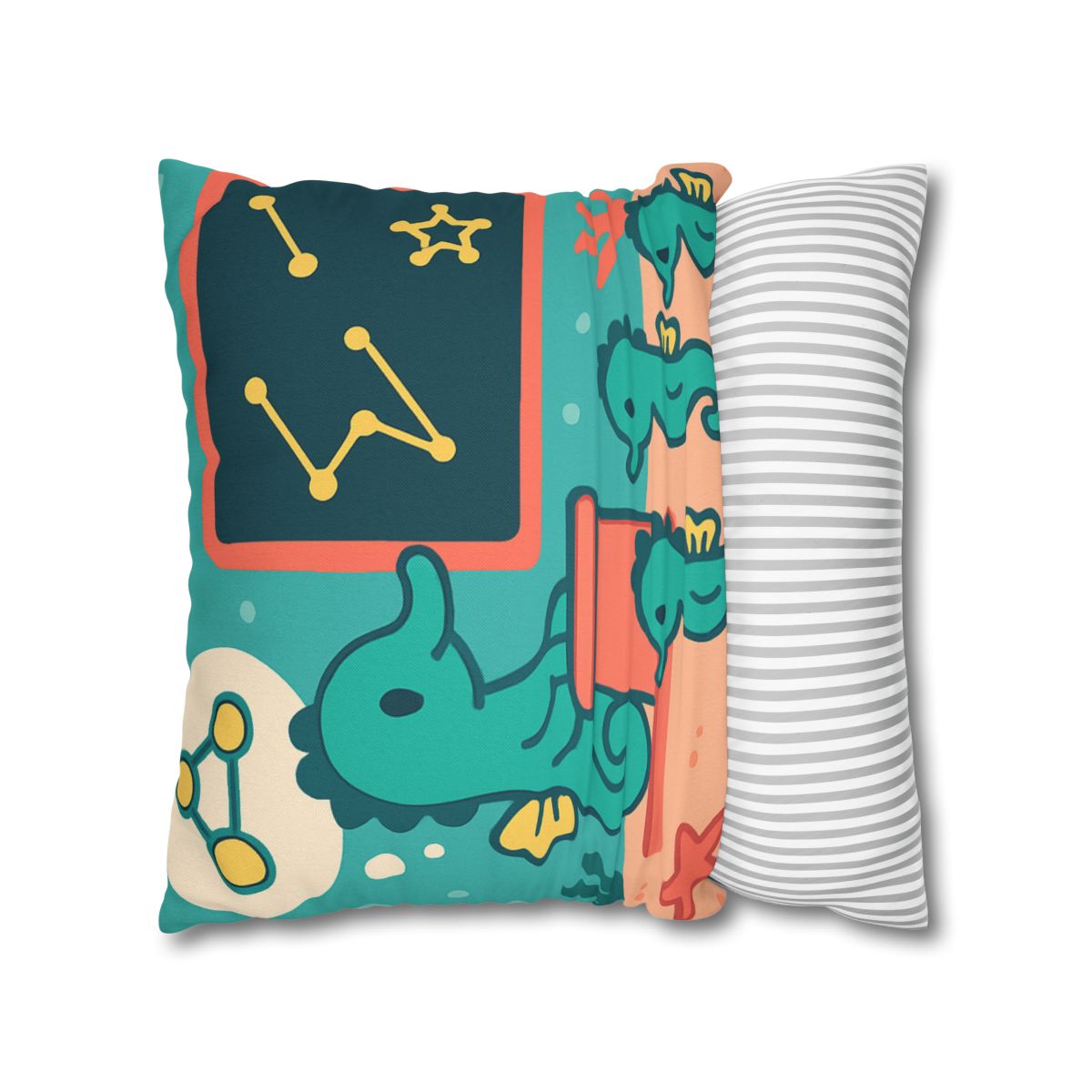 Starry Seahorse School personalized pillow covers