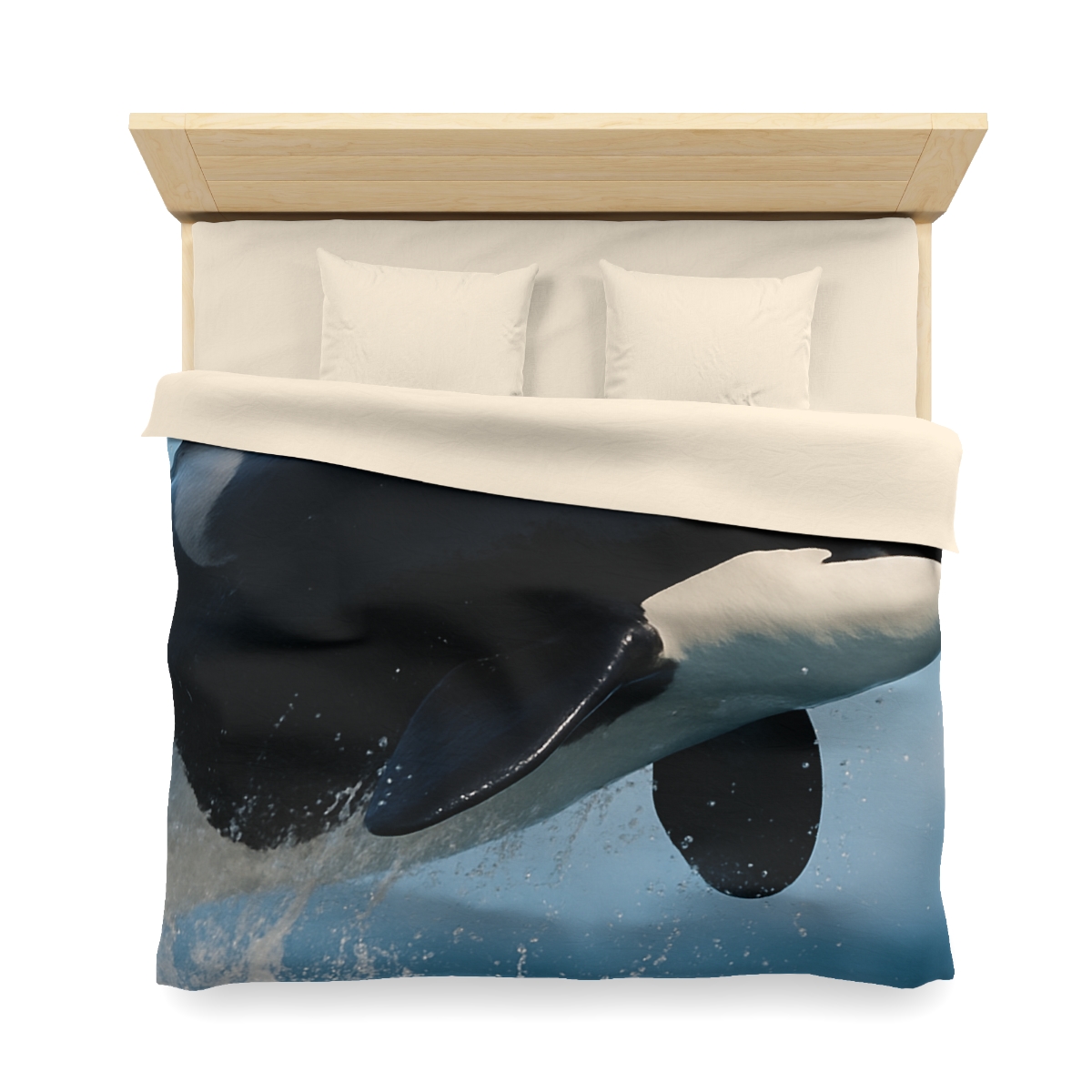 Tidal Monarch Orca custom duvets