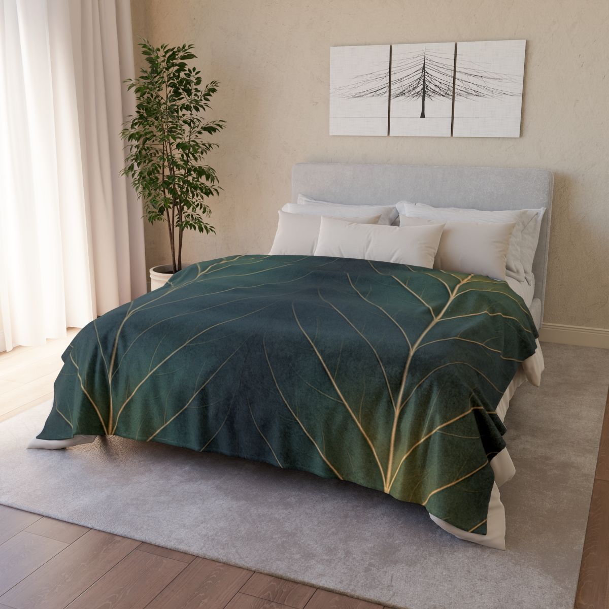 Vein Lattice Aurora personalized cozy blankets