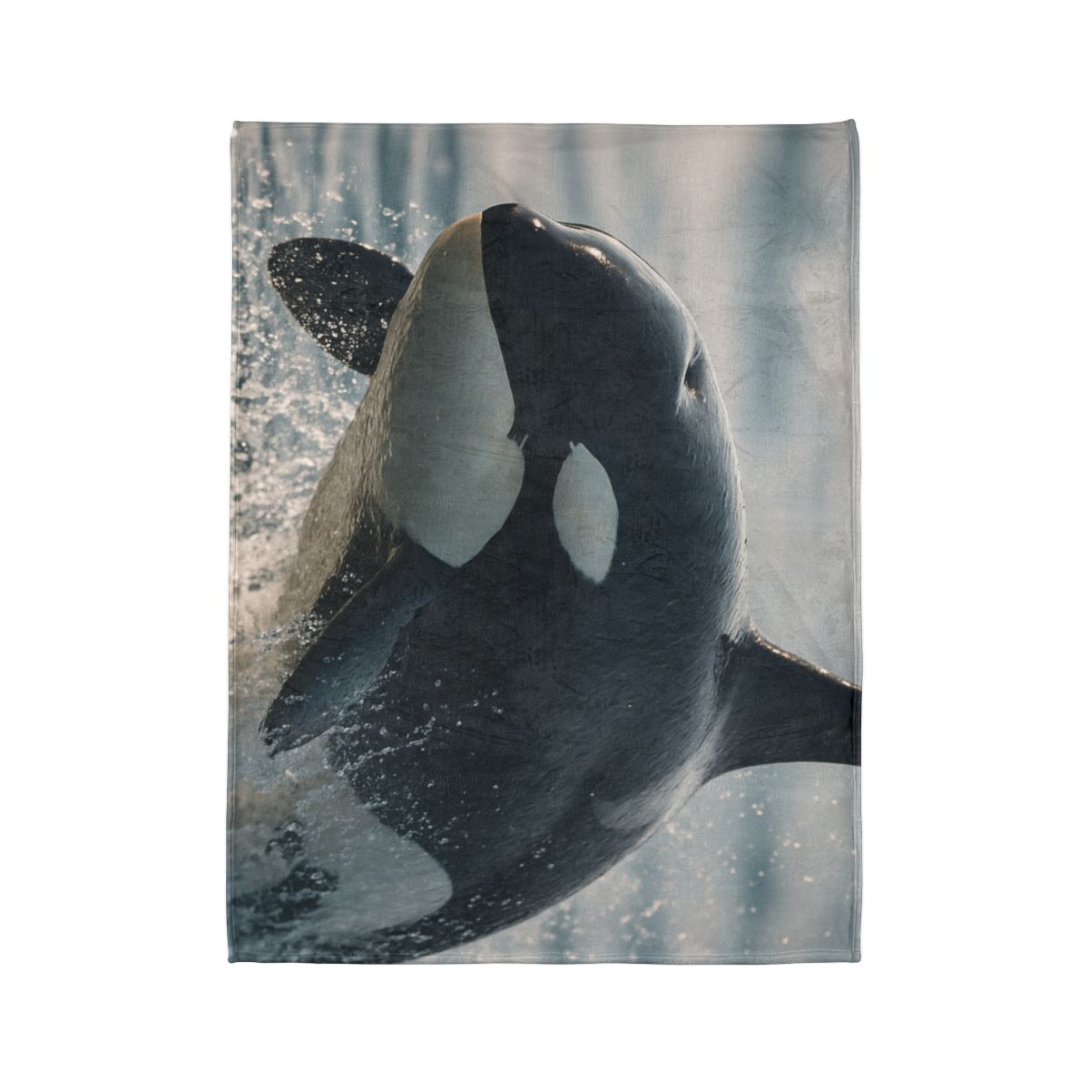 Tidal Monarch Orca personalized cozy blankets