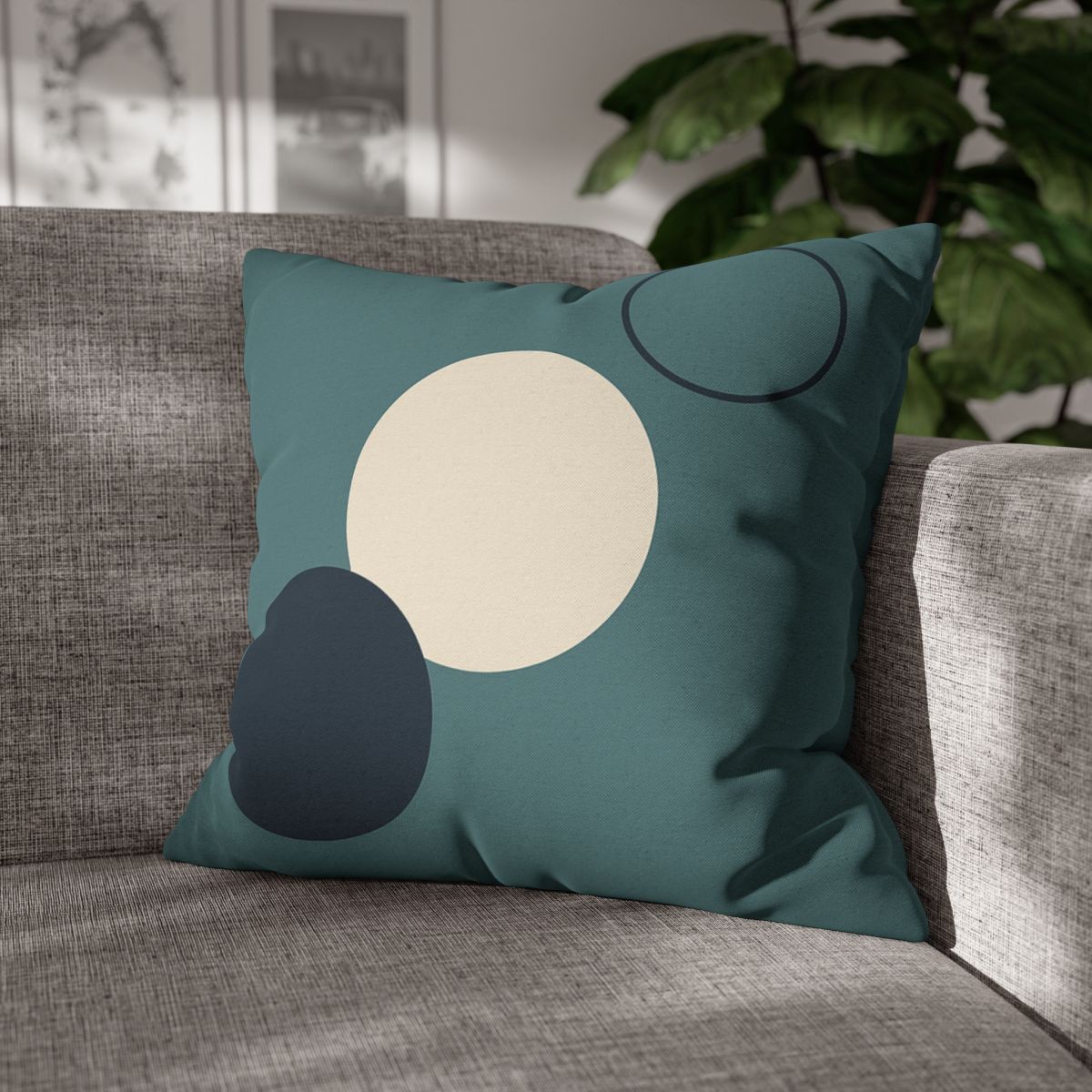 Staggered Trio Of Circles Harmony stylish decorative pillowcases
