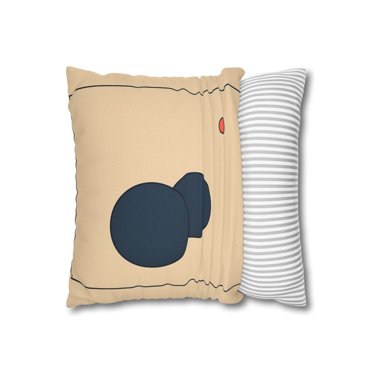 Offset Frame With Two Quiet Discs stylish decorative pillowcases