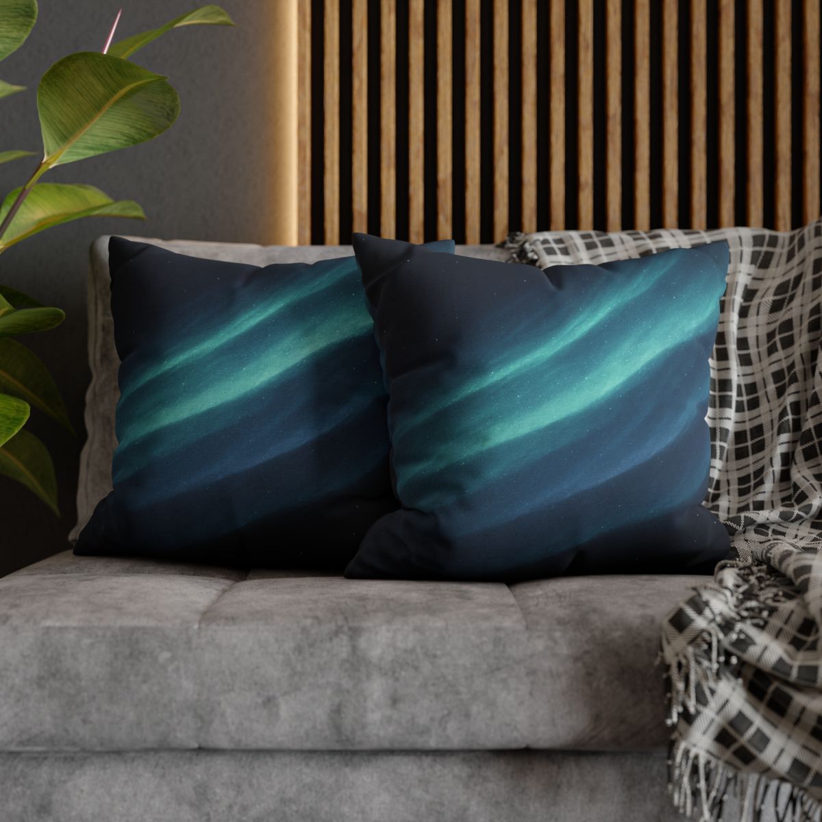 Aurora Particle Drift personalized pillow covers