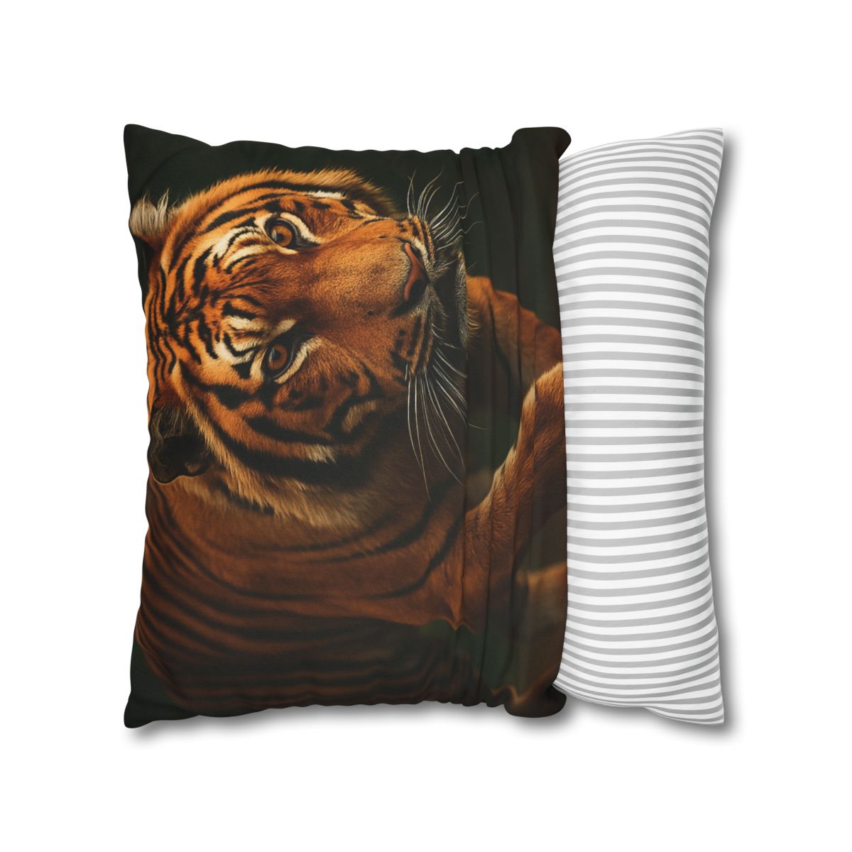 Forest Stalker Bengal Tiger trendy patterned pillow cases