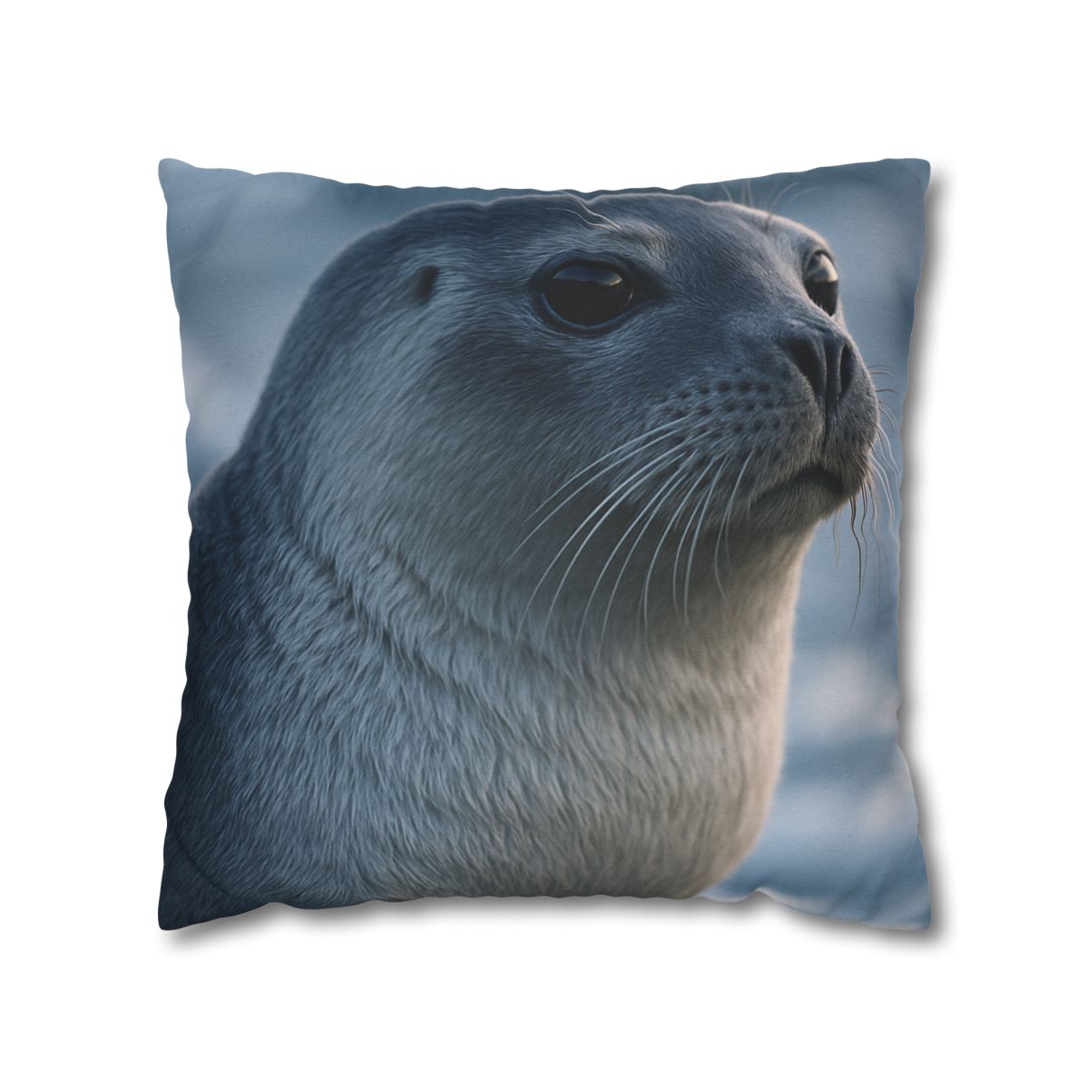 Moonlit Gaze Harp Seal custom pillow cases