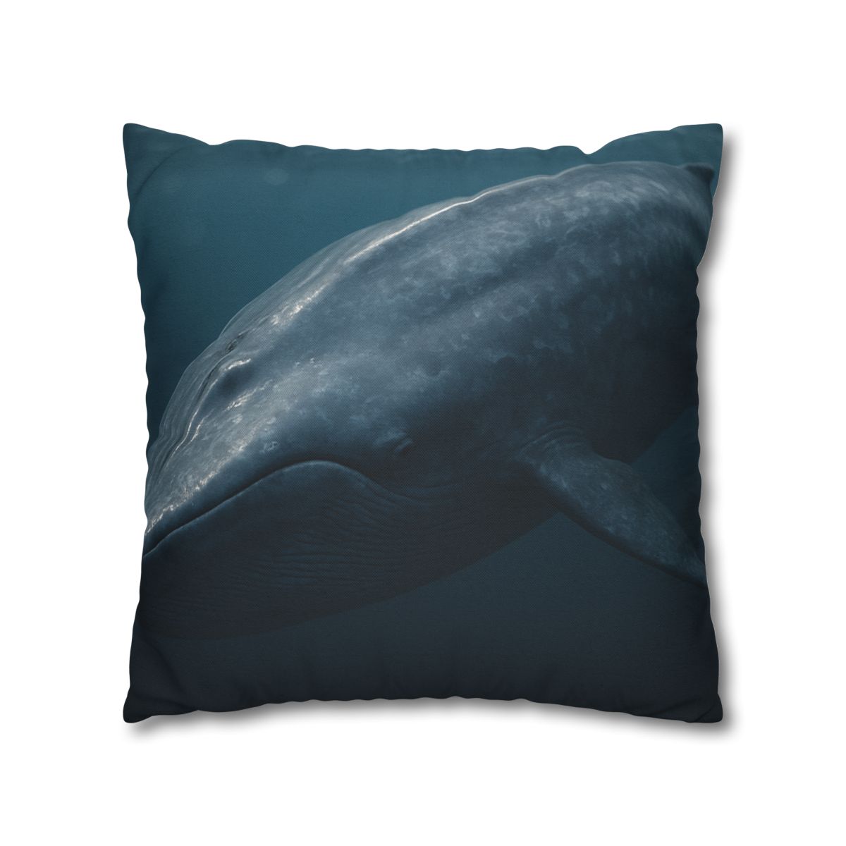 Silent Giant Blue Whale soft cotton pillow cases