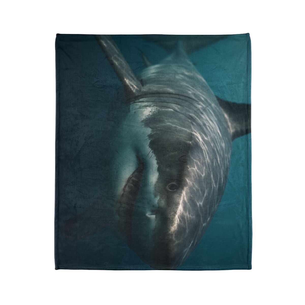 Silent Hunter Great White Shark designer printed blankets